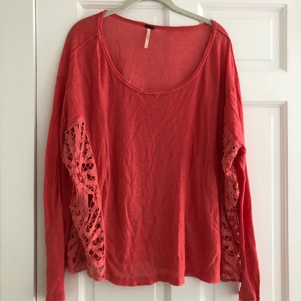 Free People Lace Shirt